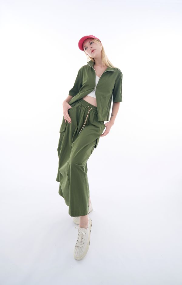 ROSE 針織中袖拉鍊衫/ROSE ZIP SHIRT 