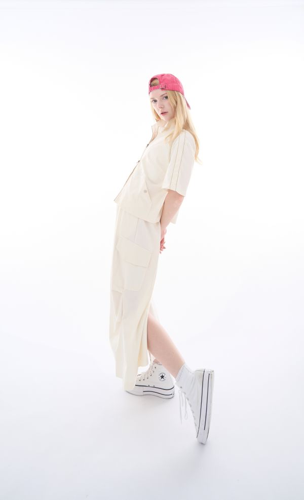 ROSE 針織中袖拉鍊衫/ROSE ZIP SHIRT 