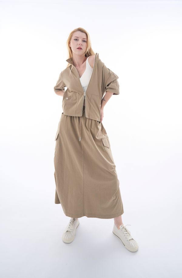 ROSE 立體剪裁及踝長裙/ROSE SKIRT 