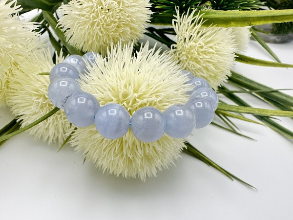 藍紋瑪瑙X銀曜石X白水晶 