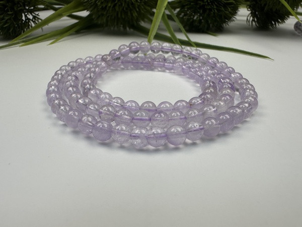 薰衣紫草水晶三圈手鍊 