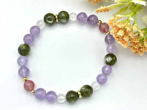 薰衣草紫晶X綠雲母X櫻花雨X藍月光 