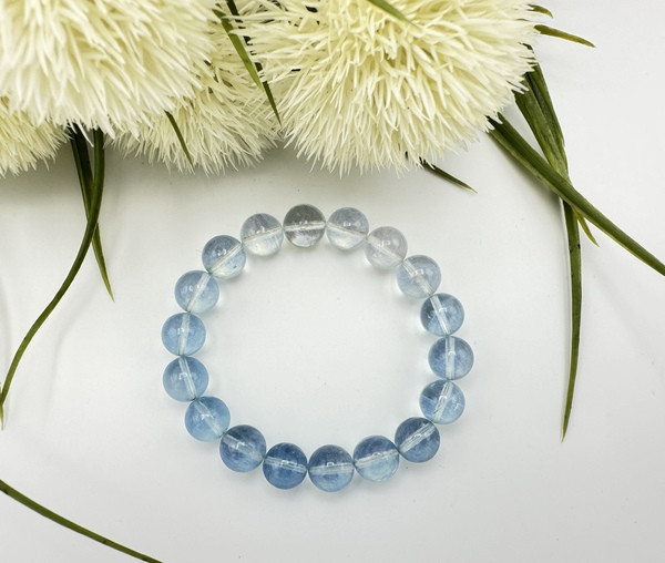 海藍寶漸變色手鍊 