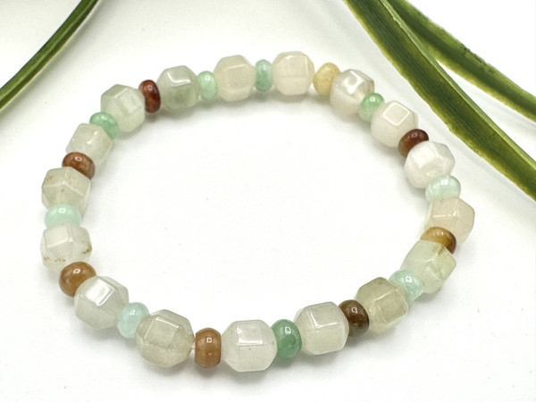 緬甸A貨糯種翡翠手鍊 