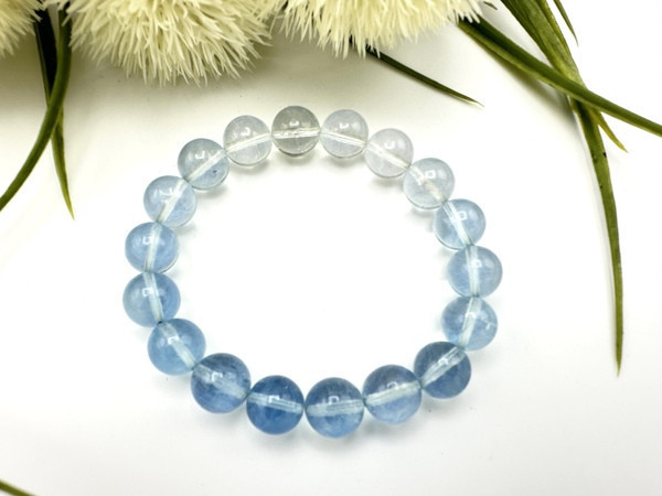 海藍寶漸變色手鍊 