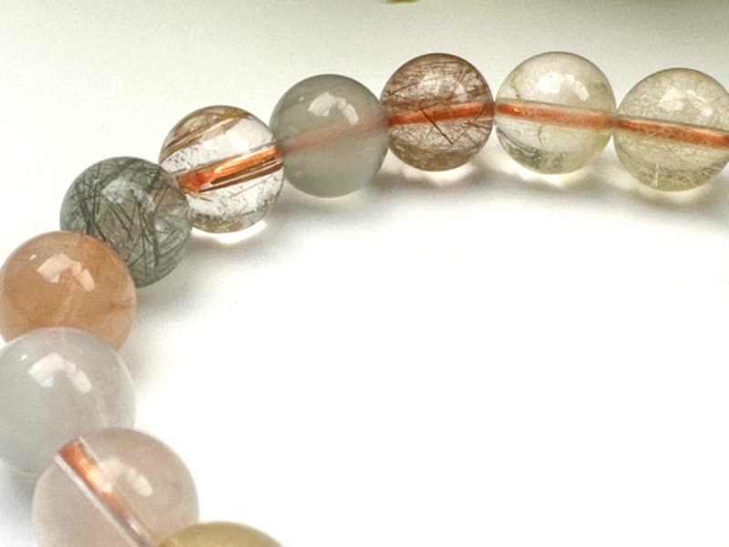 彩兔毛髮晶手鍊 