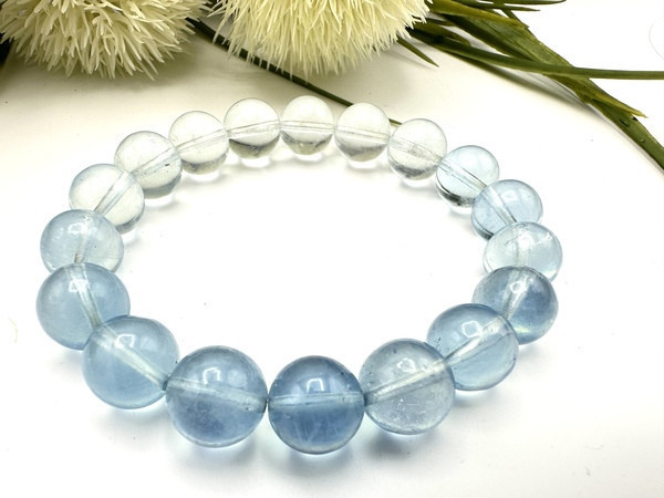 海藍寶漸變色手鍊 