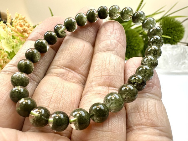 巴西綠幽靈聚寶盆手鍊 