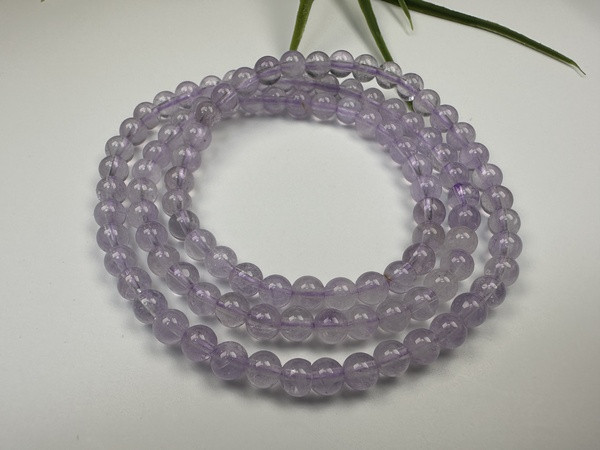 薰衣紫草水晶三圈手鍊 