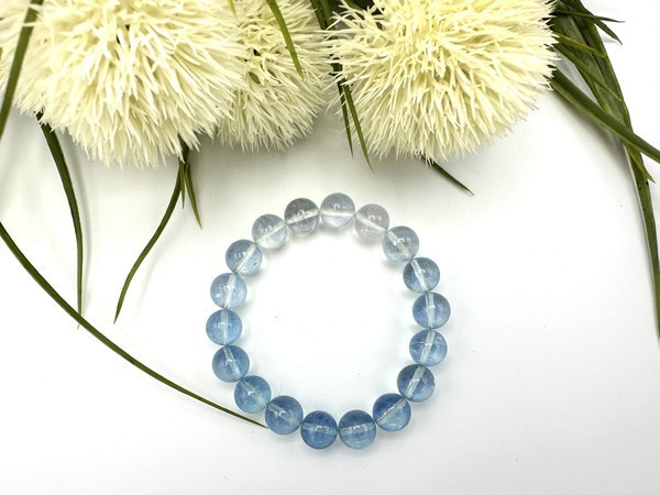 海藍寶漸變色手鍊 