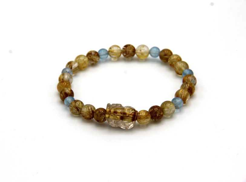 鈦晶手鍊 水晶,朝財水晶