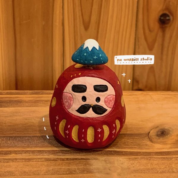 【現貨】福神富士山轉轉樂擺件 