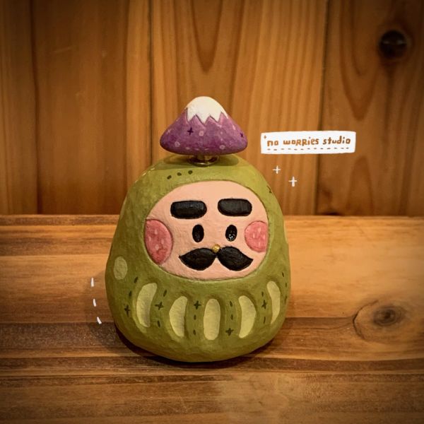【現貨】福神富士山轉轉樂擺件 