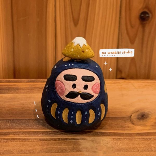 【現貨】福神富士山轉轉樂擺件 