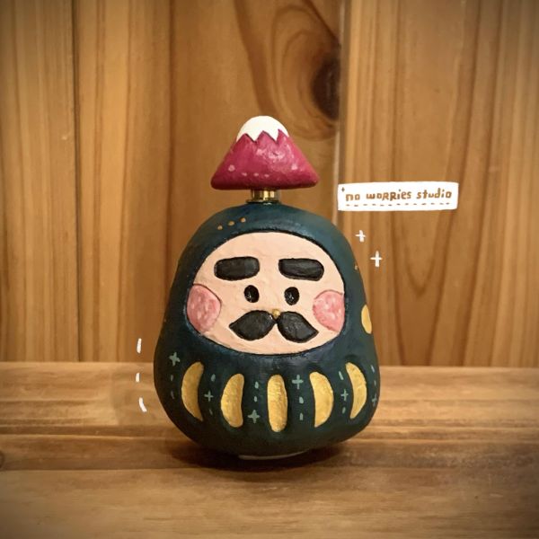 【現貨】福神富士山轉轉樂擺件 