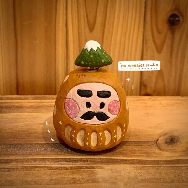 【現貨】福神富士山轉轉樂擺件 