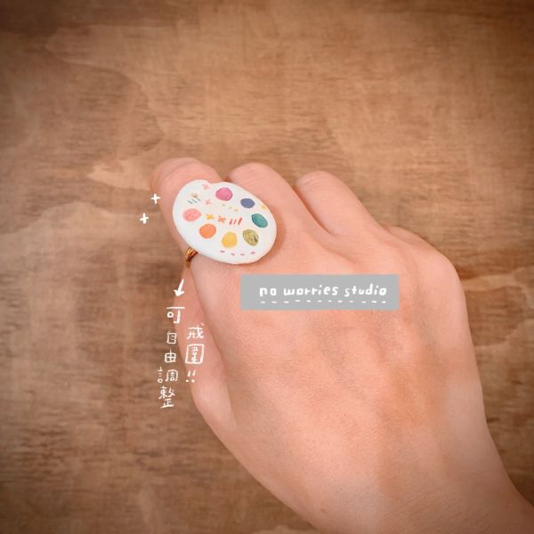 給你點顏色瞧瞧！貓貓顏料調色盤系列商品【鑰匙圈/戒指/髮圈/別針項鍊/磁鐵掛勾】 