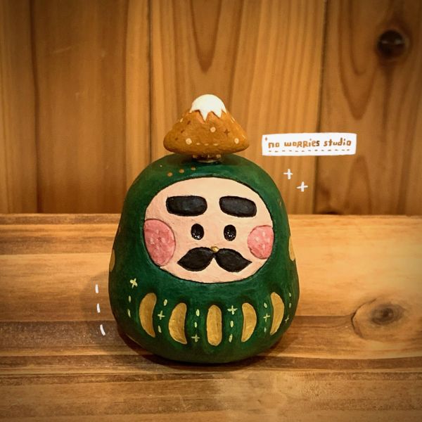 【現貨】福神富士山轉轉樂擺件 