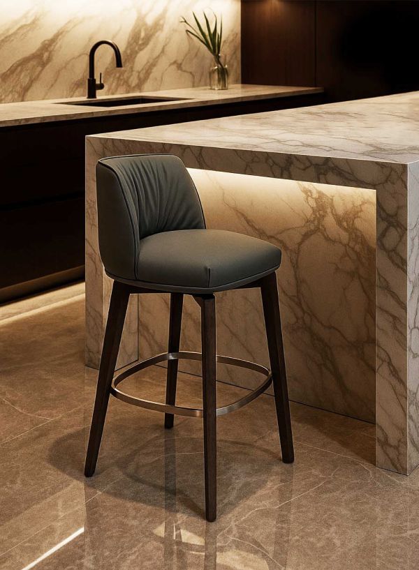 布洛德吧檯椅 (木腳) 