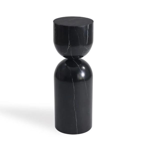 實石大理石小邊几 (20黑) 