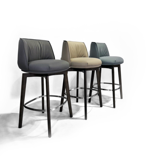 布洛德吧檯椅 (木腳) 