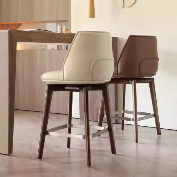 布洛德吧檯椅 (木腳) 