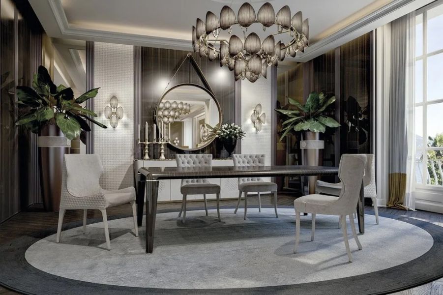 Crosby餐椅 (菱格紋) 