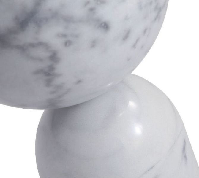 實石大理石茶几 (30白) 