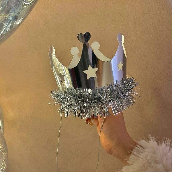 派對生日帽(金屬銀) 