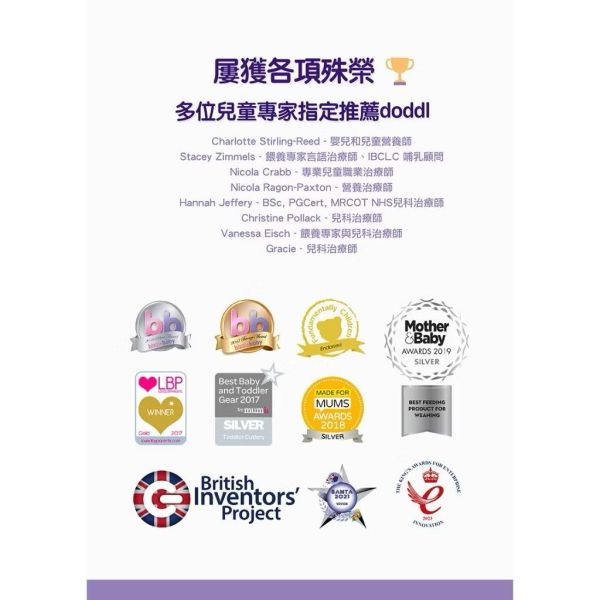 doddl 人體工學嬰兒學習餐具2件組(附攜帶盒) 