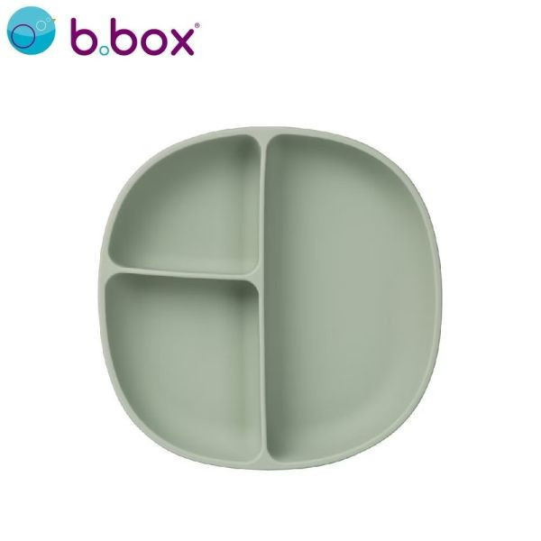 b.box 矽膠附蓋吸盤式餐盤 