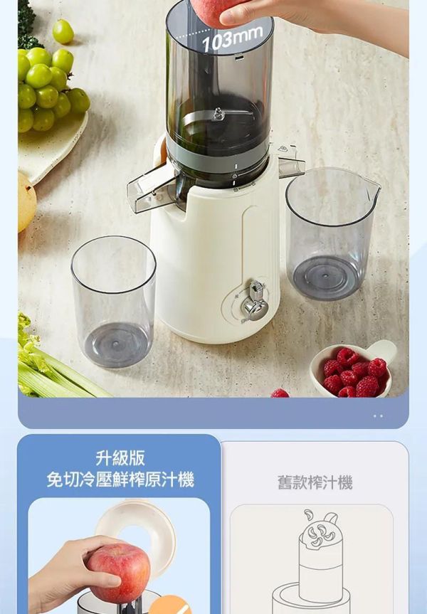 義大利Giaretti珈樂堤 免切冷壓鮮榨原汁機(GT-SJ138) 