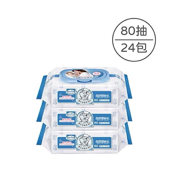 貝恩 嬰兒保養柔濕巾 80抽x24包/箱 