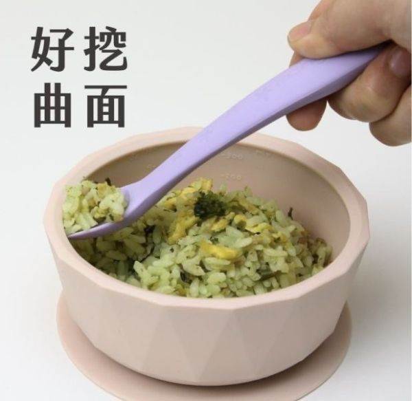 2angels 矽膠鑽石吸盤學習餐碗 