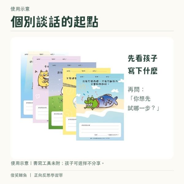 【傻笑鱷魚】正向反思學習單｜A4單面30張・高年級無注音｜晨光班會・品格教育 
