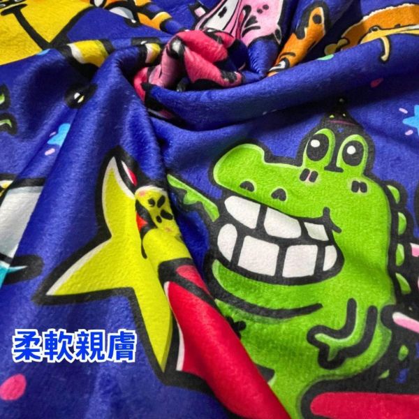 【傻笑鱷魚】動物朋友枕頭套｜45×75cm・水晶超柔布｜不含枕心 