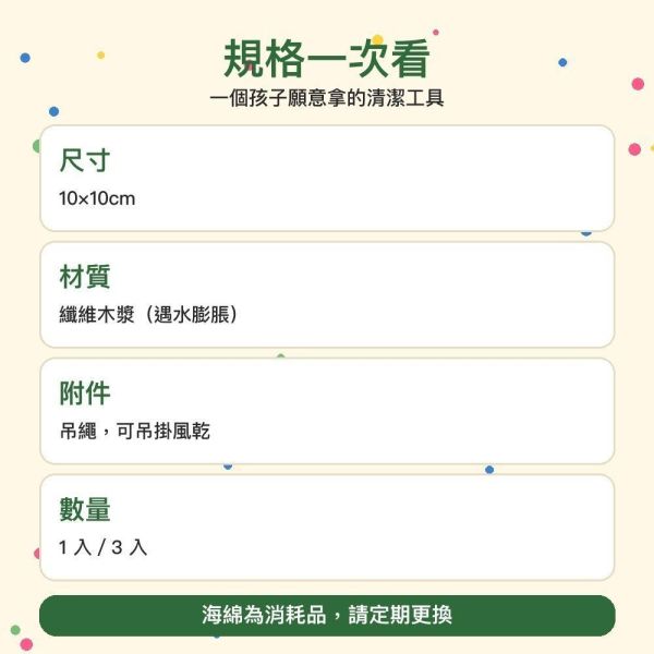 【傻笑鱷魚】鱷魚造型木漿海綿｜10×10cm・遇水膨脹・可吊掛｜1入／3入 
