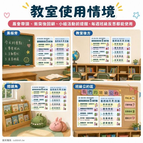 安心啟動組｜開學第一週班級經營與 SEL 情緒表達工具包 安心啟動組,開學第一週,班級經營,國小老師,國小導師,開學準備,姓名桌牌,認識我一下學習單,SEL情緒教育,情緒覺察小卡,友善行動,正向鼓勵小卡,班級安全感,班級歸屬感,新班級,傻笑鱷魚