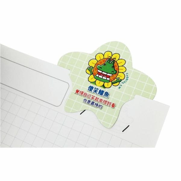 【傻笑鱷魚】動物語錄書籤｜愛心・星星・圓形約6cm｜18／30／60枚｜閱讀集點 