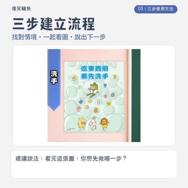 【傻笑鱷魚】生活常規海報33×39cm｜刷牙洗手／眼睛休息・愛乾淨｜每組2張｜注音／無注音 