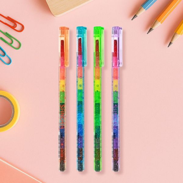 三角可擦拭-彩虹筆著色組 