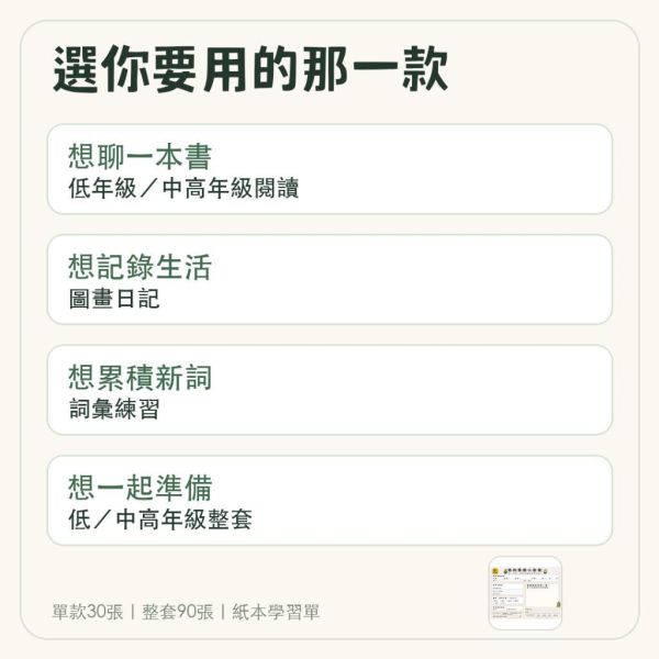 【傻笑鱷魚】國小閱讀寫作學習單｜低年級注音・中高年級無注音｜圖畫日記・詞彙練習｜單款30張／整套90張 