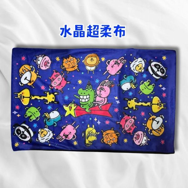 【傻笑鱷魚】動物朋友枕頭套｜45×75cm・水晶超柔布｜不含枕心 