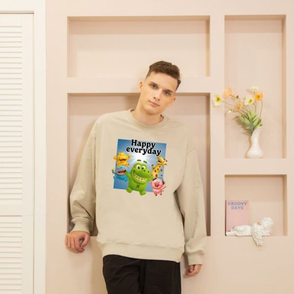 【無刷毛大學T】Best款 Happy款｜AG1000｜51106 