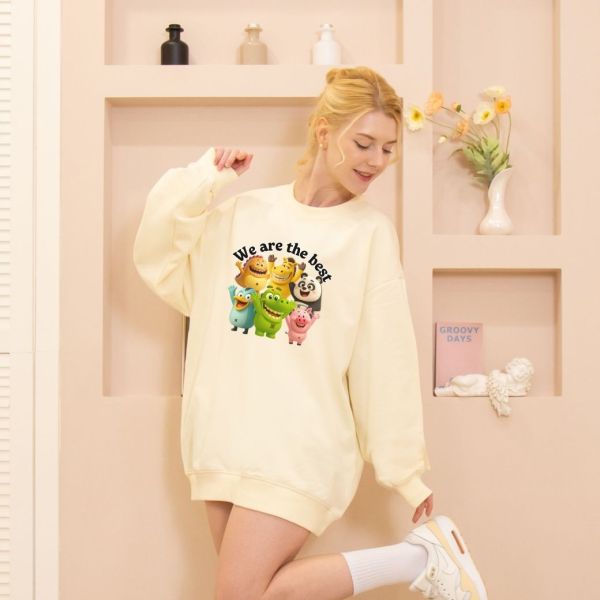 【無刷毛大學T】Best款 Happy款｜AG1000｜51106 