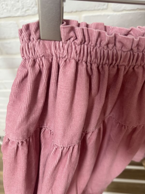 暖調燈芯絨層次裙 