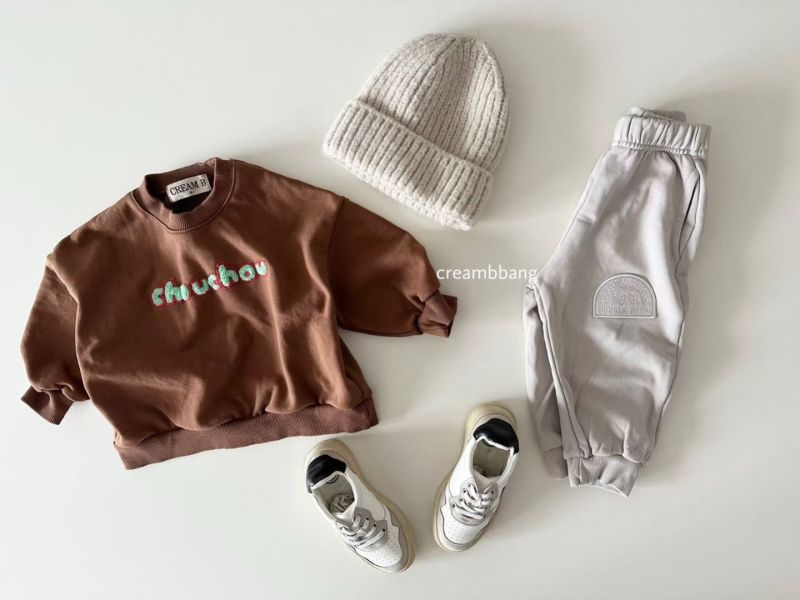 chouchou 立體字母棉上衣(2色) 