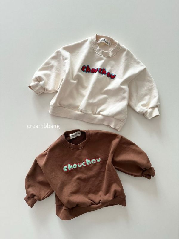 chouchou 立體字母棉上衣(2色) 