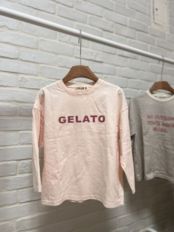 正韓條紋文青長袖上衣 正韓,上衣,文青風,童裝