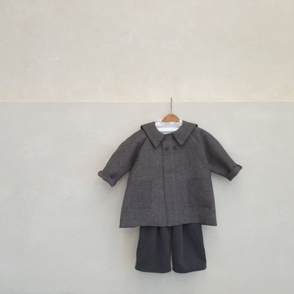 雙排釦羊毛外套(2色) 